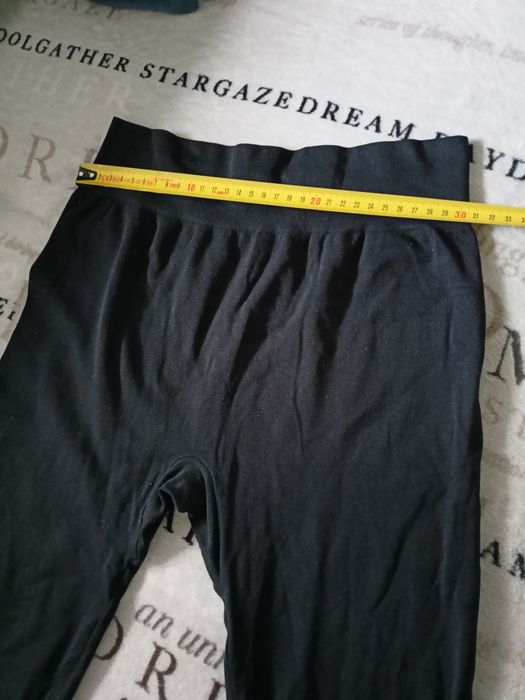 Legginsy czarne 34 / 36 getry wyższy stan