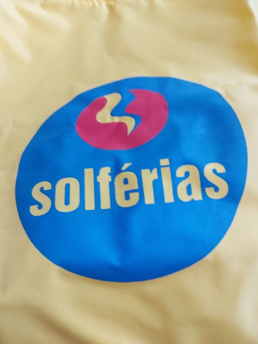 Mochila / Saco Impermeável da Solférias, Amarelo.
