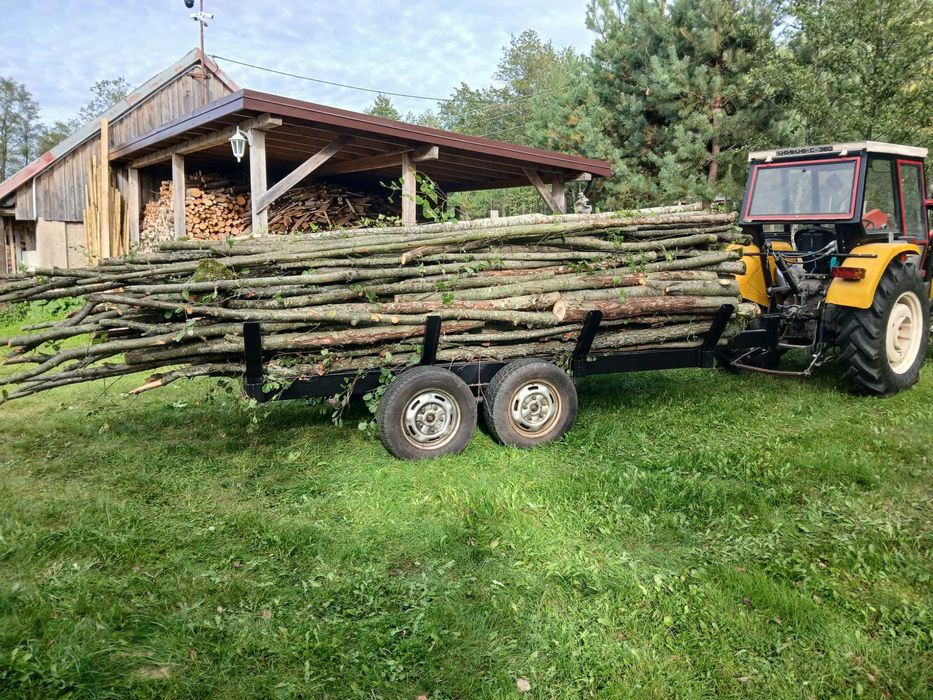 Przyczepa do traktora 1 i 2 osie . Traktorek Yanmar