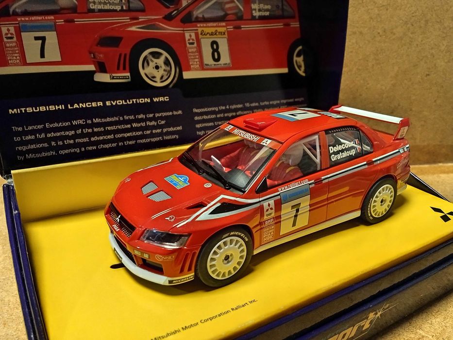 SlotCar 1/32 Scalextric Mitsubishi Lancer Evolution WRC
