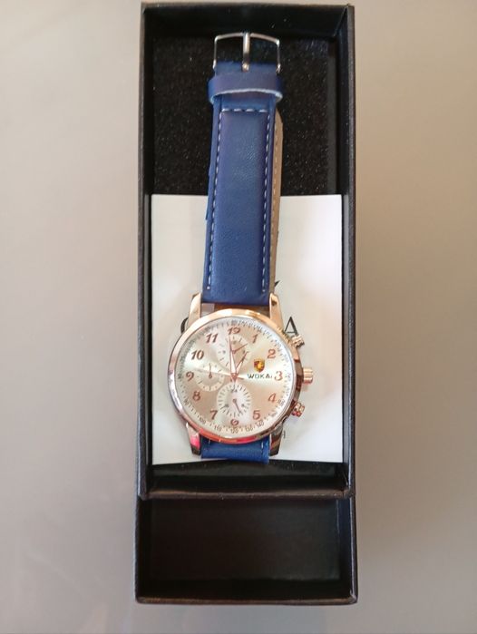 Carteira couro e Relógios de pulso