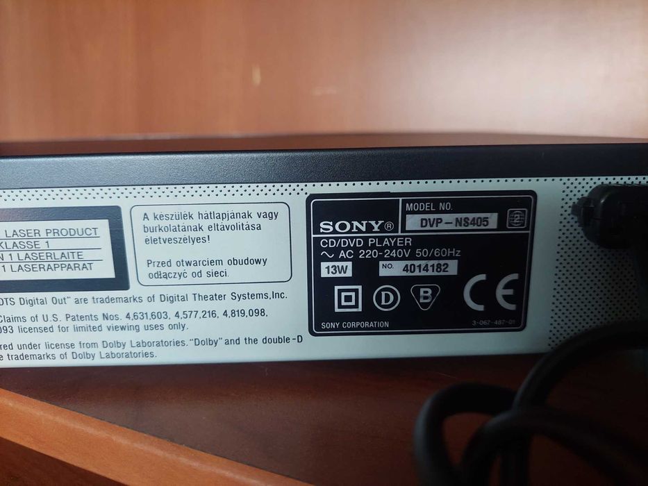 Sony CD DVD odtwarzacz DVP-NS 405