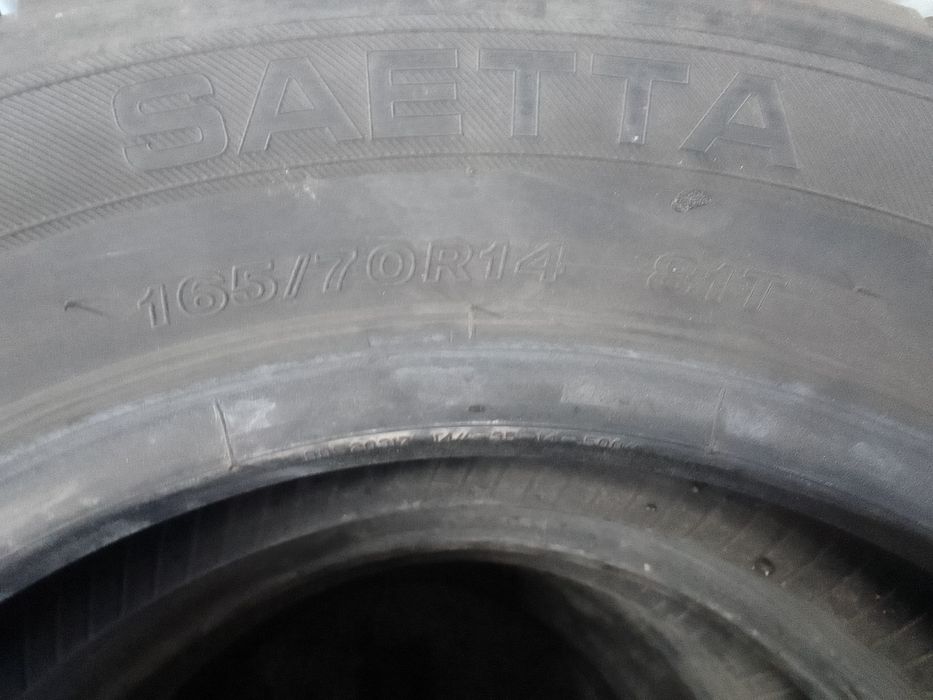 Cena za 4 Opony letnie 165/70r14 SAETTA 6mm