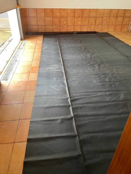 "lençol" de borracha vulcanizada 3mx6m