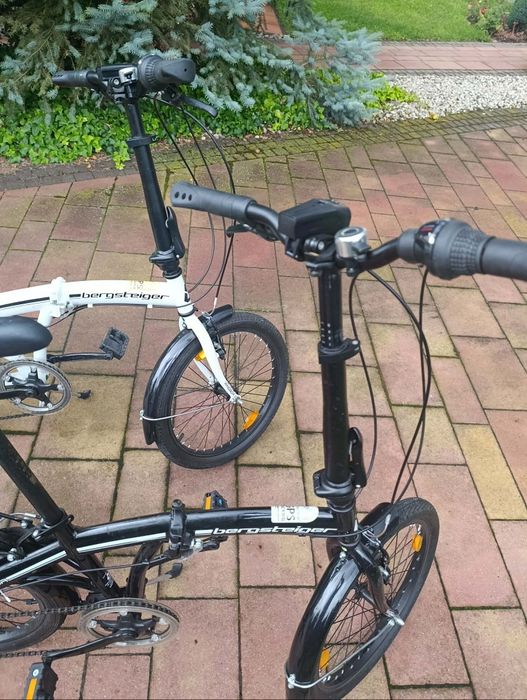 Rowery składane Bergsteiger 20" – miejskie, Czarny / Biały
