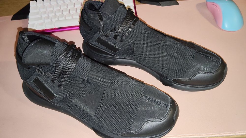 Ténis Adidas Y-3 Qasa High Triple-Black Tamanho 42 (Usados uma vez, maiores que o número)