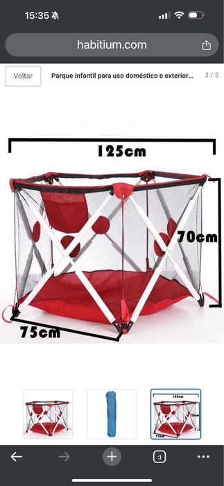 Parque Infantil dobrável