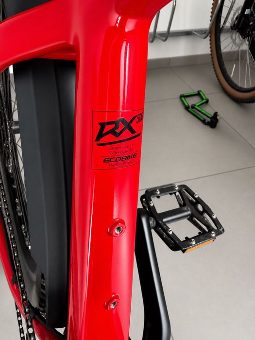 Rower elektryczny turystyczny z manetką gazu Ecobike RX 500 Black Red SUV - 432 km - rok: 2025; bateria 20Ah; rama '17 [160-177cm]; rozmiar: S