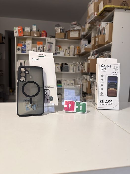 Etui Plecki firmy ETTERI + SZKŁO hartowane do SAMSUNG GALAXY A55