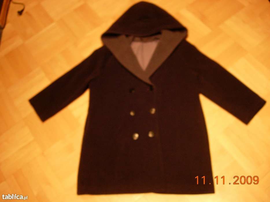 Super markowy płaszcz oversize wełna+kaszmir r.38-40