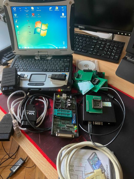 VAS 5054a (Orginalny) + VCP I -org. (UDS) +VCP-klon (K+CAN+ Programowanie ECU) +XPROG + Willem + oprogram.