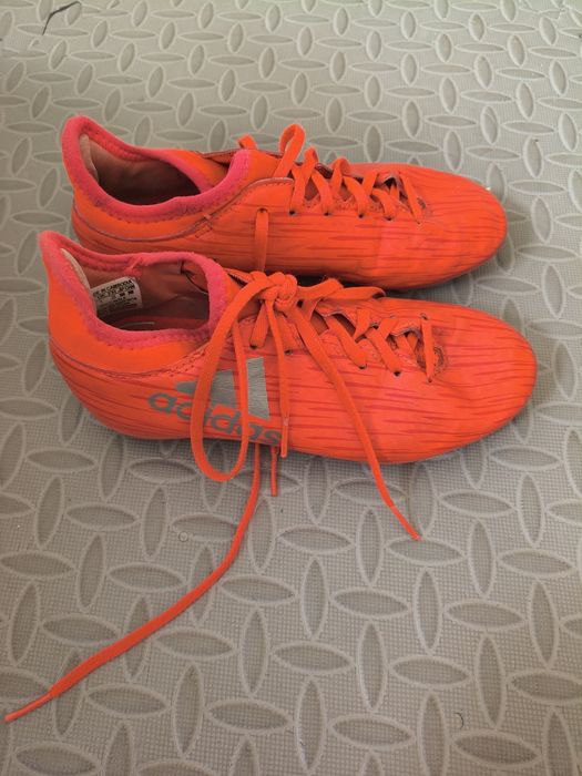 Korki Adidas Techfit pomarańczowe r.33/200mm