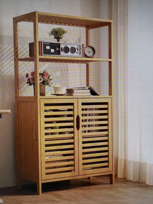 Bambusowy regał szafka Costway- nowy- okazja!