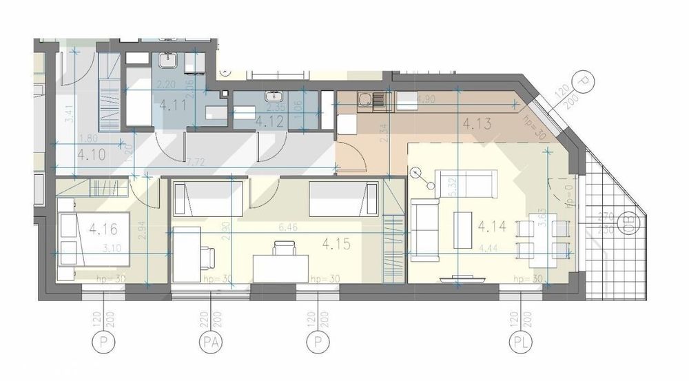 Przewóz 41, nowe 75,17m3 3 pok. balkon