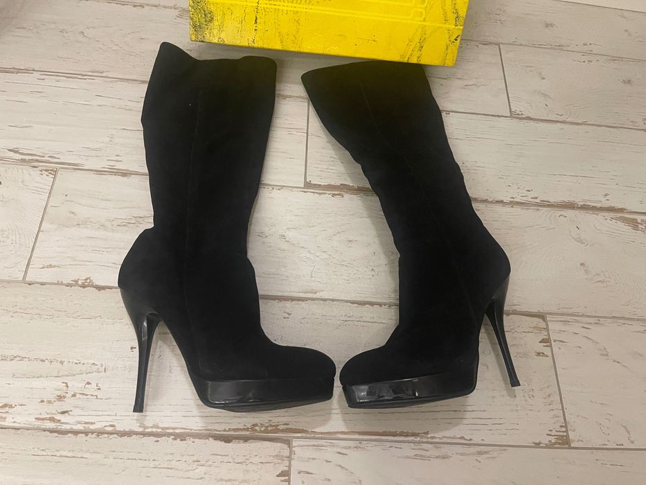 Antonio Biaggi Сапоги на шпильке натуральная замша с флисом р 39