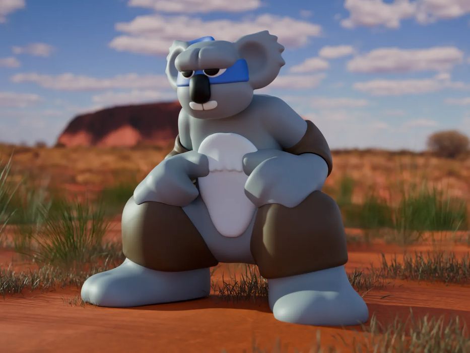 Figura Kael the Koala - Guerreiro Mutante