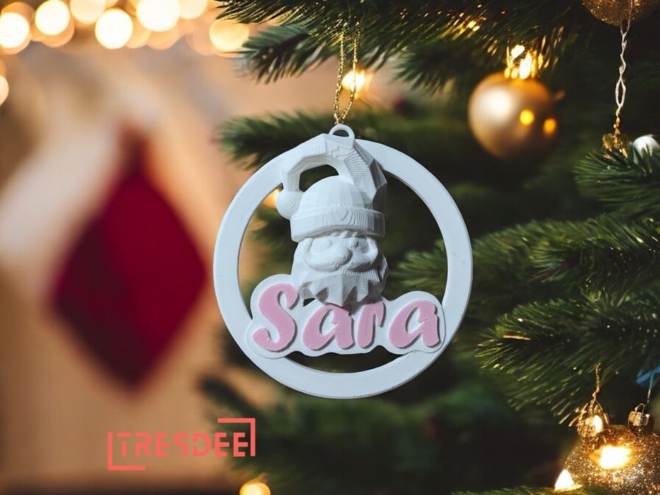 Decoração de Natal Personalizada para Árvore – Nome à tua escolha