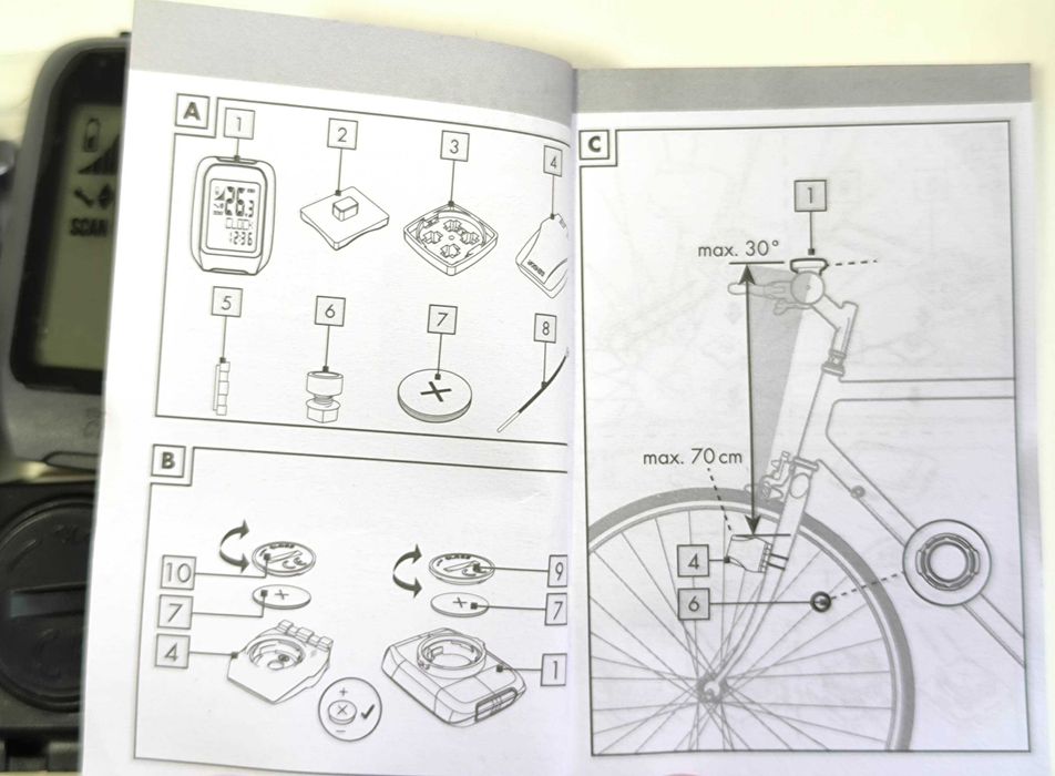 Бездротовий вимірювач щвидкості велосипеду