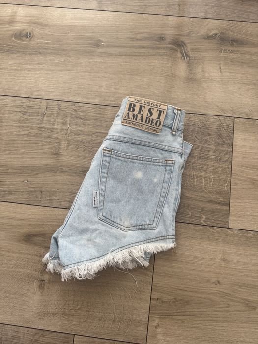 Szorty spodenki wysoki stan