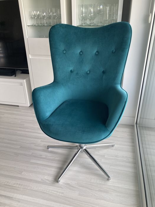 Fotel obrotowy, stan idealny + nowa poduszka