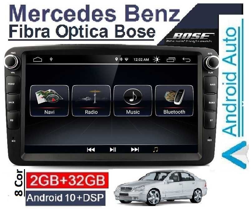 Android Auto Radio Mercedes Exclusivo C CLK w203 w209 w211 NOVO