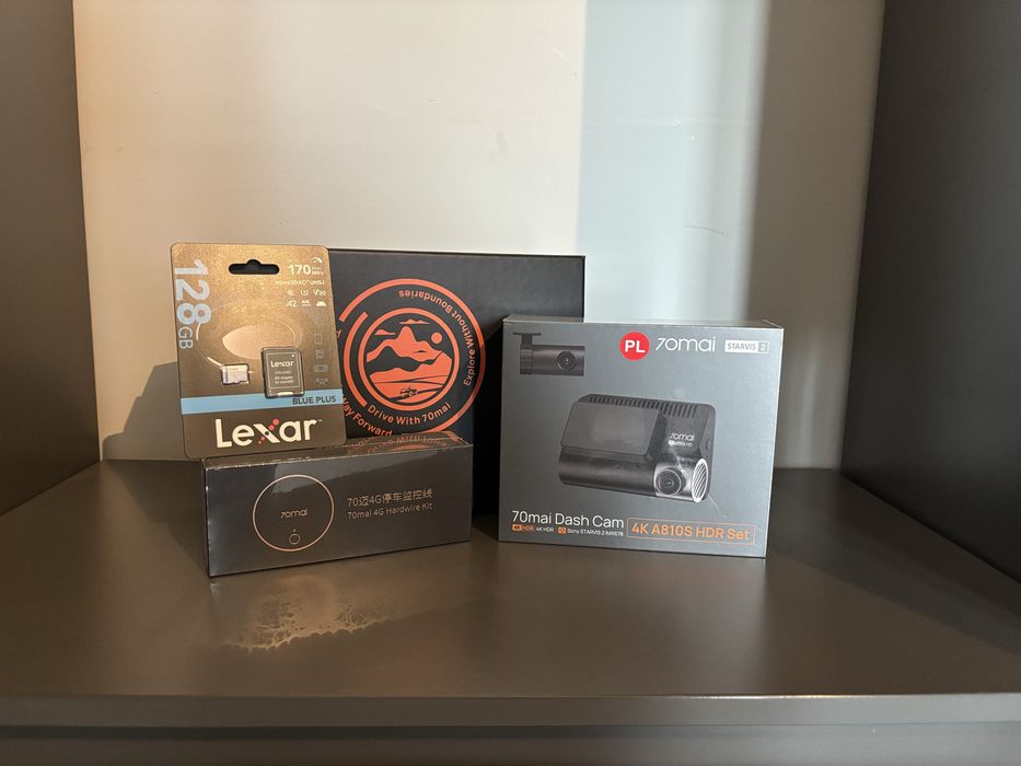 Zestaw 70MAI(Dash Cam A810S HDR Set+ 4G Hardware Kit+ 128Gb MicroSd)