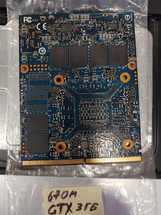 Видеокарта gtx 670m 3gb mxm B