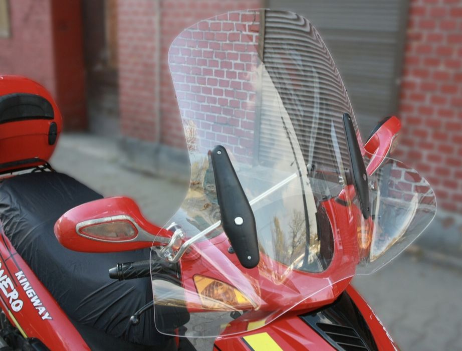 Szyba Owiewka Mocowania 2w1 Skuter Barton Junak Romet Cpi Keeway Sym *