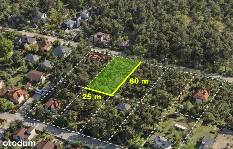 Działka 1500 m² pod zabudowę jednorodzinną w Legionowie.