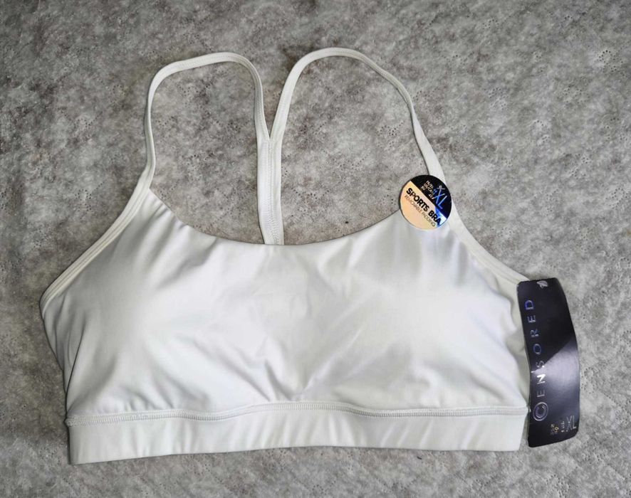 Biały biustonosz sportowy XL (42) Censored