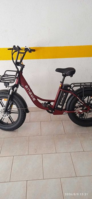 Bicicleta elétrica, Nova, 0 Km, Bateria 13 Ah. - com cesto na frente.