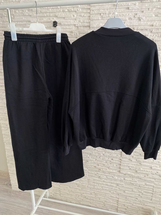 Wassyl dres set szerokie spodnie kant + bomber bluza
