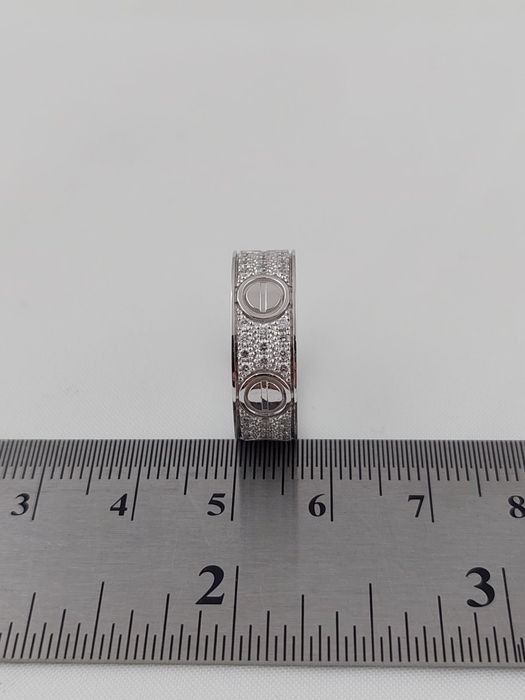 Złoty pierścionek Cartier LOVE z brylantami