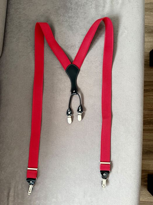 Szelki meskie damskie czerwone uniwersalny