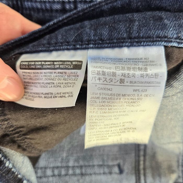 Levi's 505 jeansy męskie W30 L34 S M ciemne granatowe proste Casual