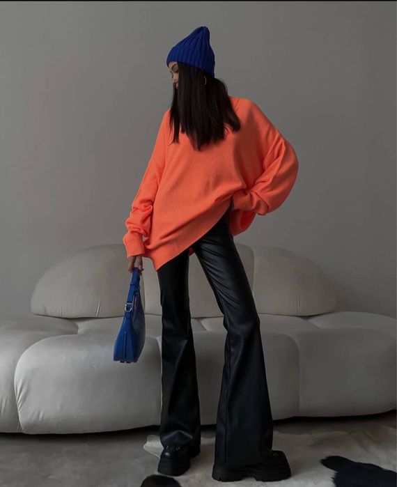 Шкіряні штани брюки