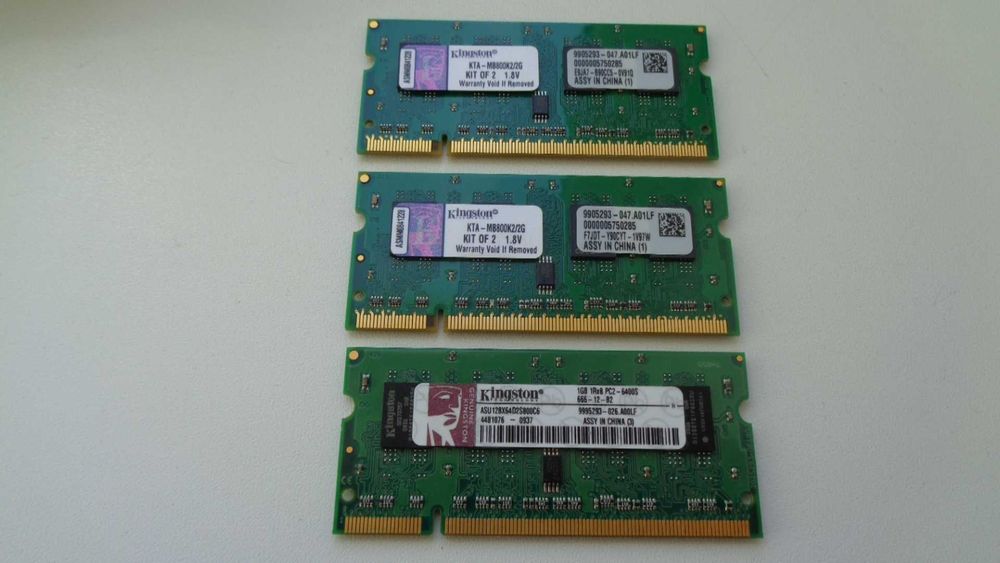 ОЗУ Оперативна пам'ять Kingston SO-DIMM DDR2-800 MHz 1 GB PC2-6400.