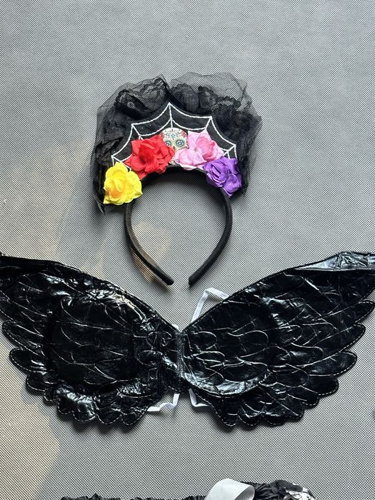 Stroj Cosplay Halloween przebranie COCO skrzydla spodniczka