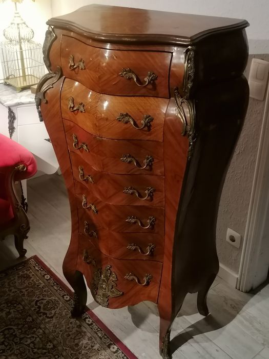 Par Camiseiros Chiffonnier Semainier Cómoda Gaveteiro Contador Luís XV