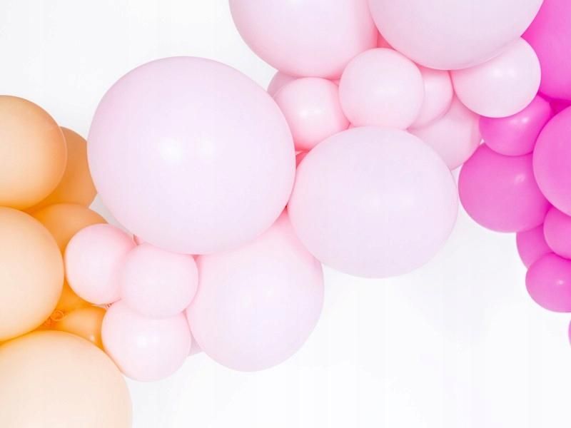 Balon lateksowy różowy pastelowy, 10 cali, 25cm 10szt