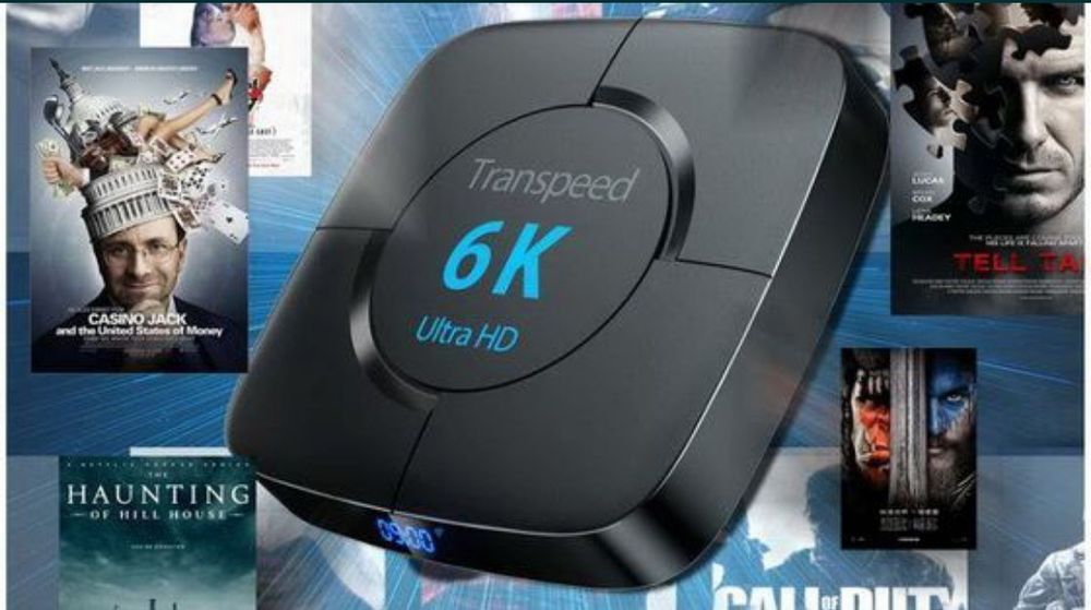 ТВ приставка Transpeed 6K 4/32Гб, 4 ЯДРА , Android TV box медиаплеер