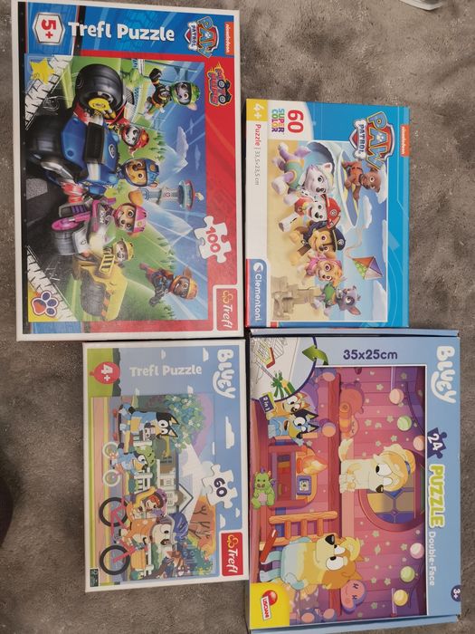 Sprzedam puzzle bluey bingo psi patrol