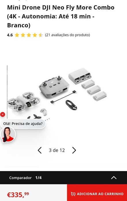 Dji neo combo 3anos de garantia 47min de voo