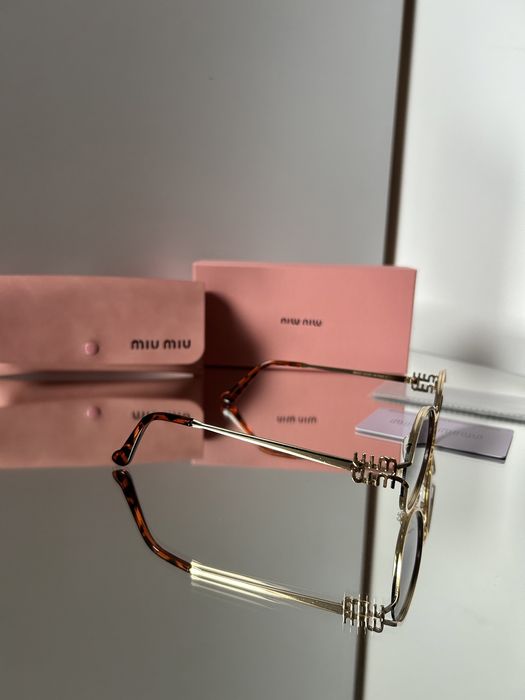 Okulary zlote „miu miu”