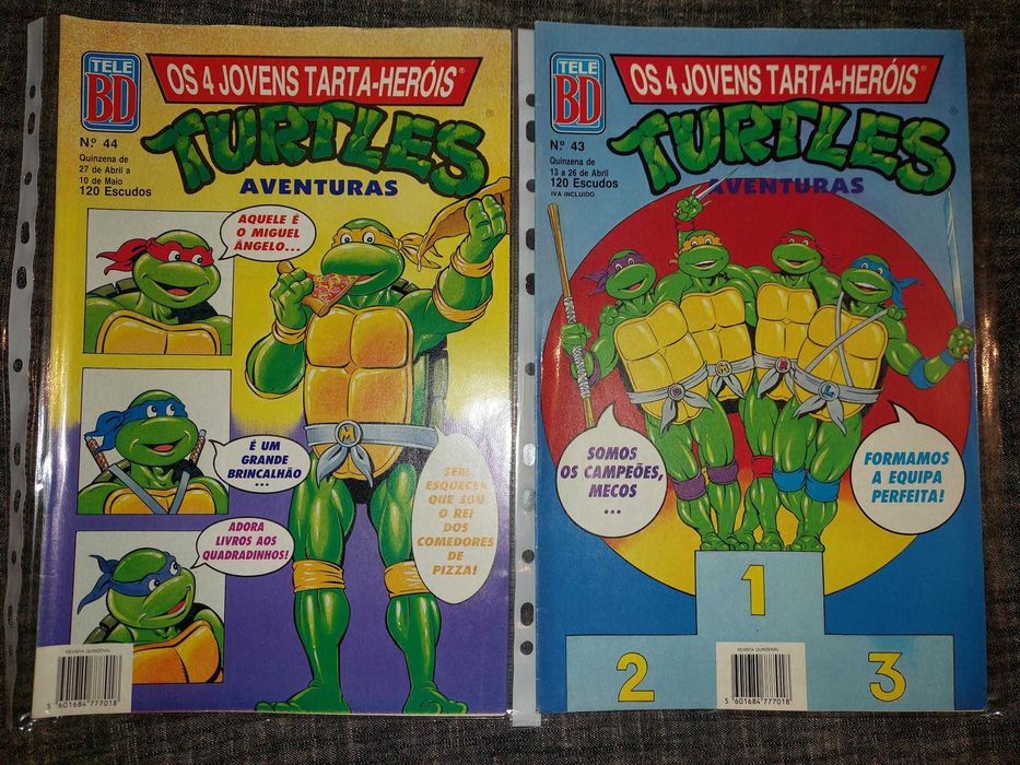 Coleção completa “Os 4 Jovens Tarta-Heróis / Turtles Aventuras”