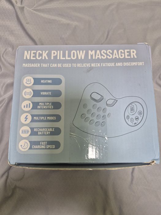 Масажер для шиї Neck Massager Pillow електричний 4D з підігрівом бездротовий