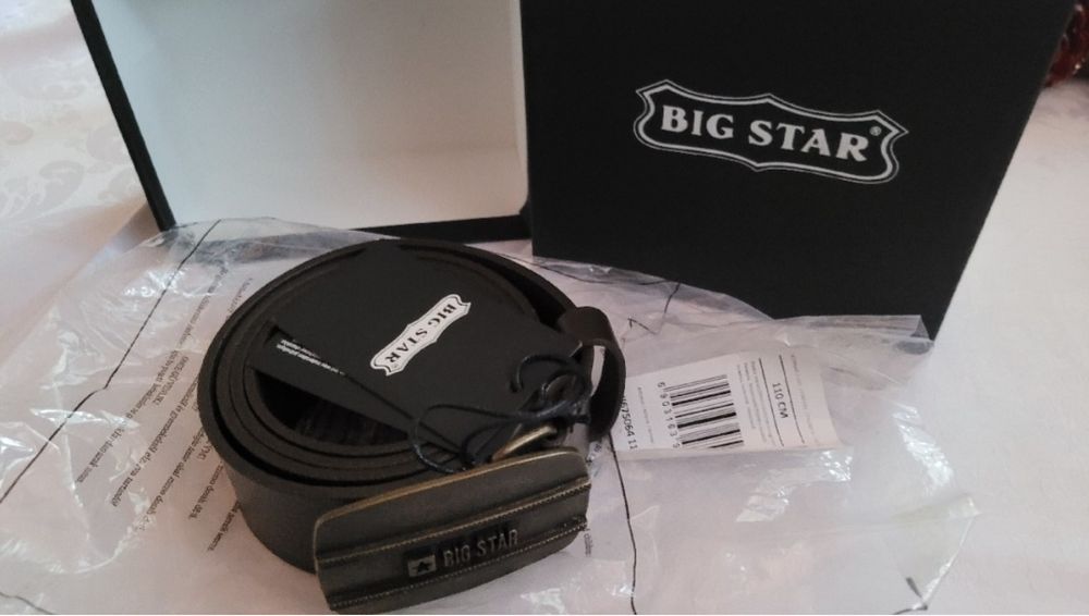 Pasek męski ze skóry Big Star