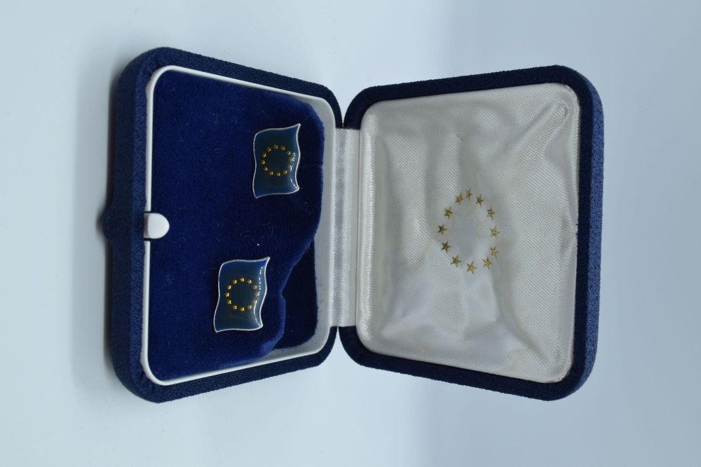 Spinki do mankietów srebro 925 Unia Europejska w oryginalnym pudełku