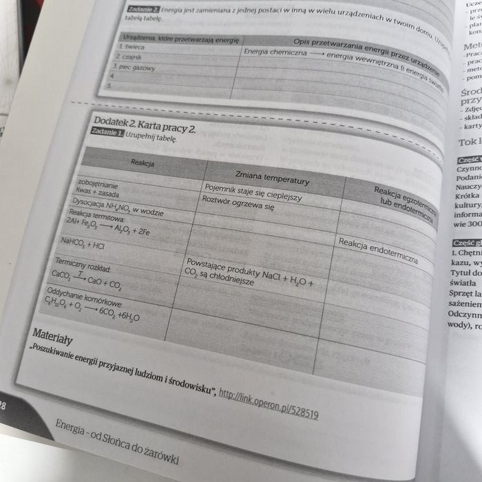 Chemia, książka nauczyciela - sprawdziany, Ciekawi Świata, OPERON