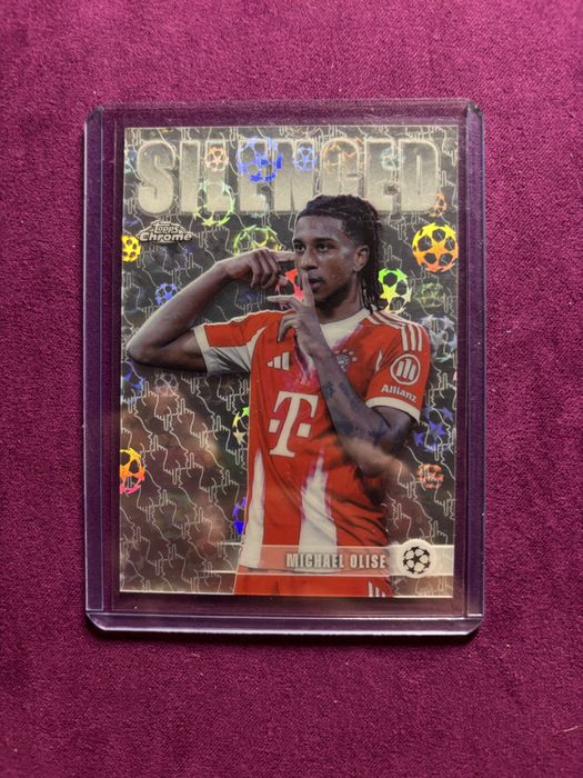Michael Olise Logofractor silenced rare topps card